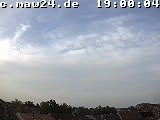 Der Himmel über Mannheim um 19:00 Uhr
