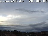 Der Himmel über Mannheim um 20:00 Uhr